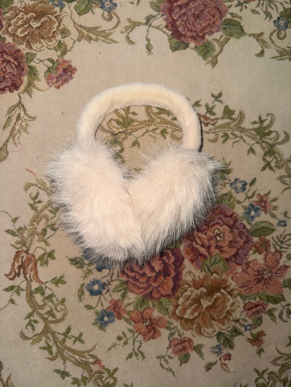 Brand new Faux Fur Ear Muffs in Cream
